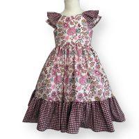 SIZE 5 one of a kind Gingham and Paisley Floral KATY Dress
